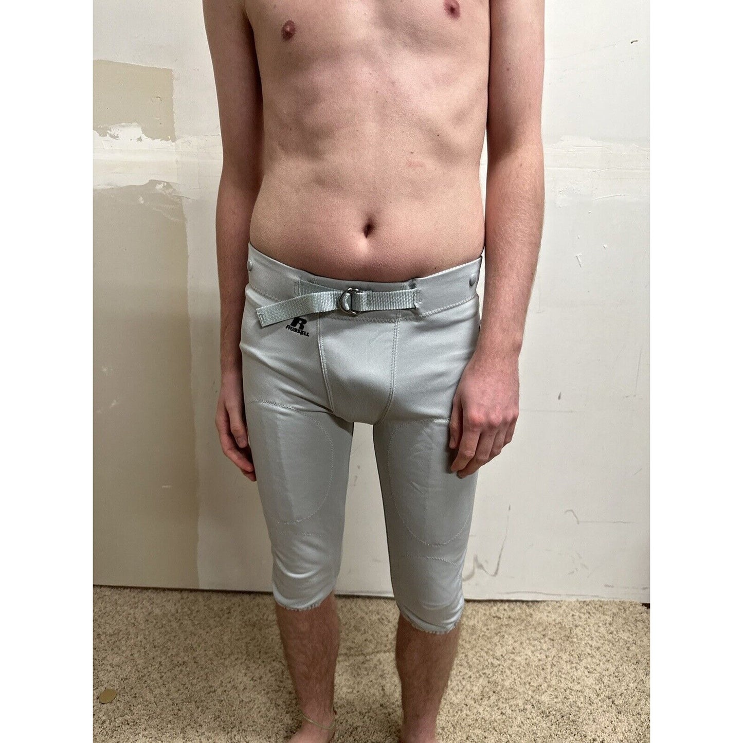 teen boys XXL russell athletic gray football pants