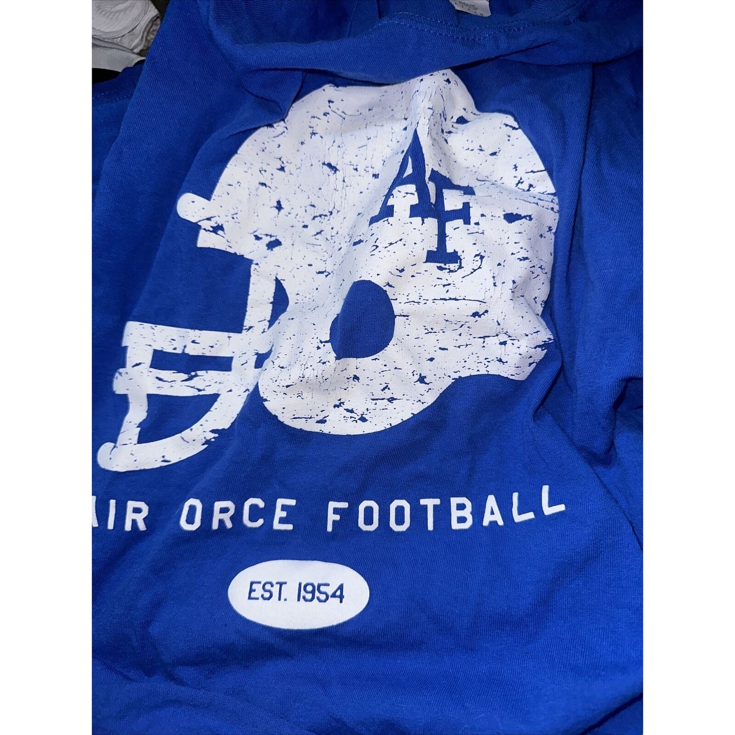 Men’s Gildan Blue Large Air Force Football Falcons Tshirt