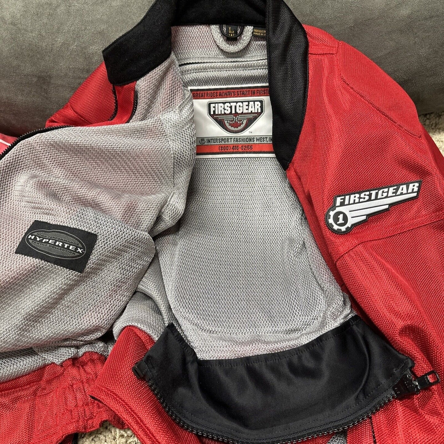 Firstgear Women’s Motorcycle Riding Padded Hypertex Jacket Size Large EUC!