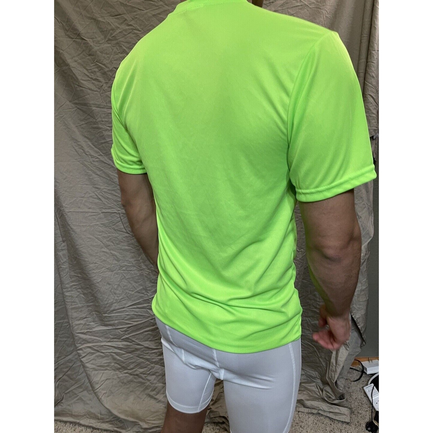 Men's Augusta Sportswear Moisture Management Athletic shirt Neon Green Large