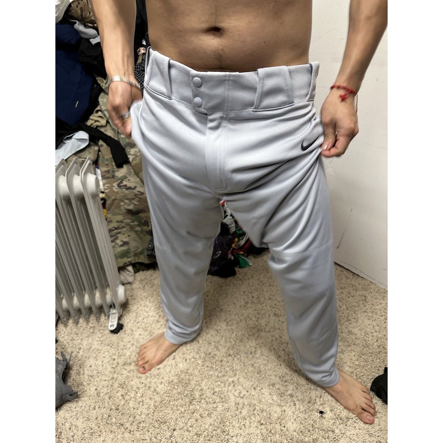 Men’s Gray Team Nike Baseball Pants Size Large