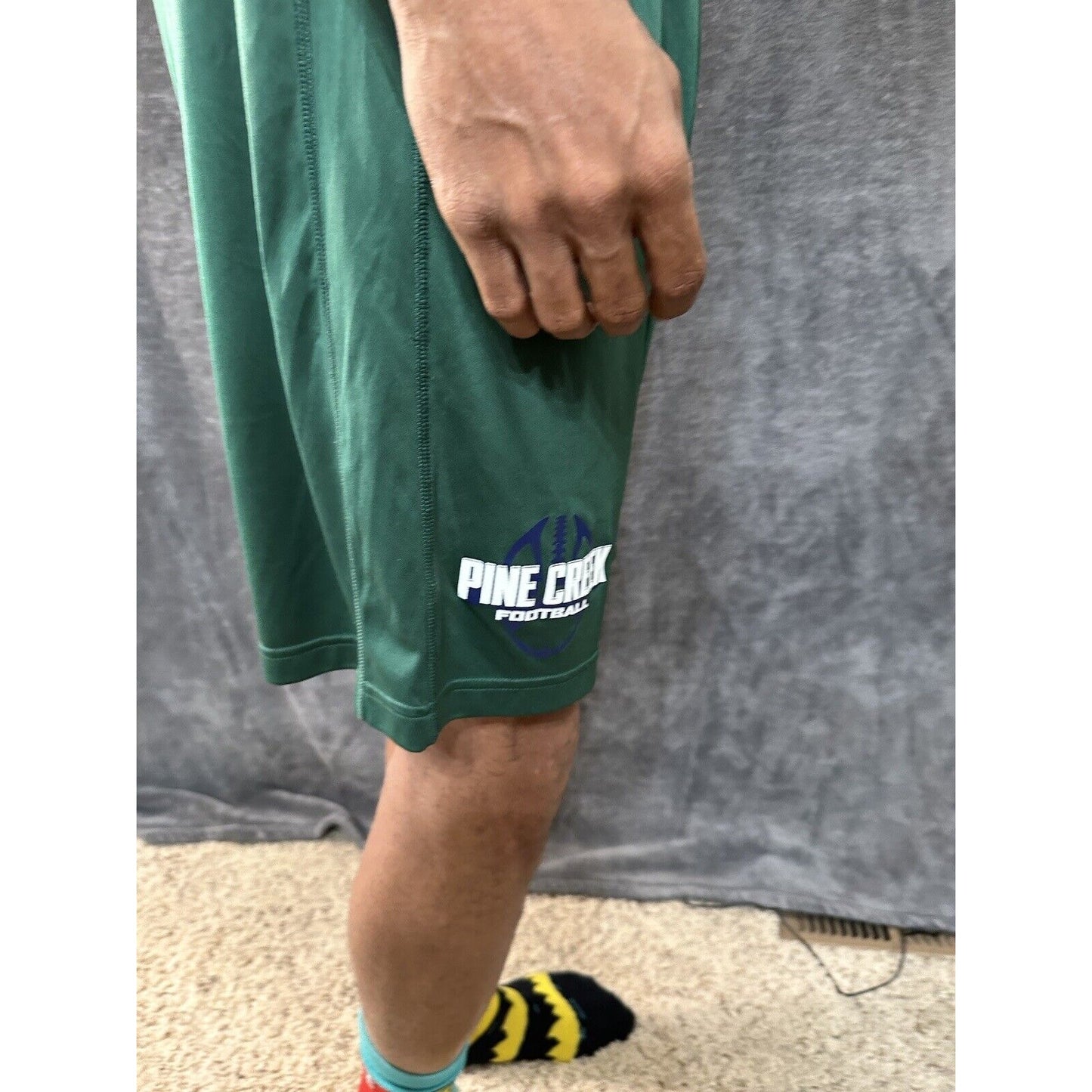 Men’s Green Nike Pine Creek High School Football Athletic Shorts Size Large