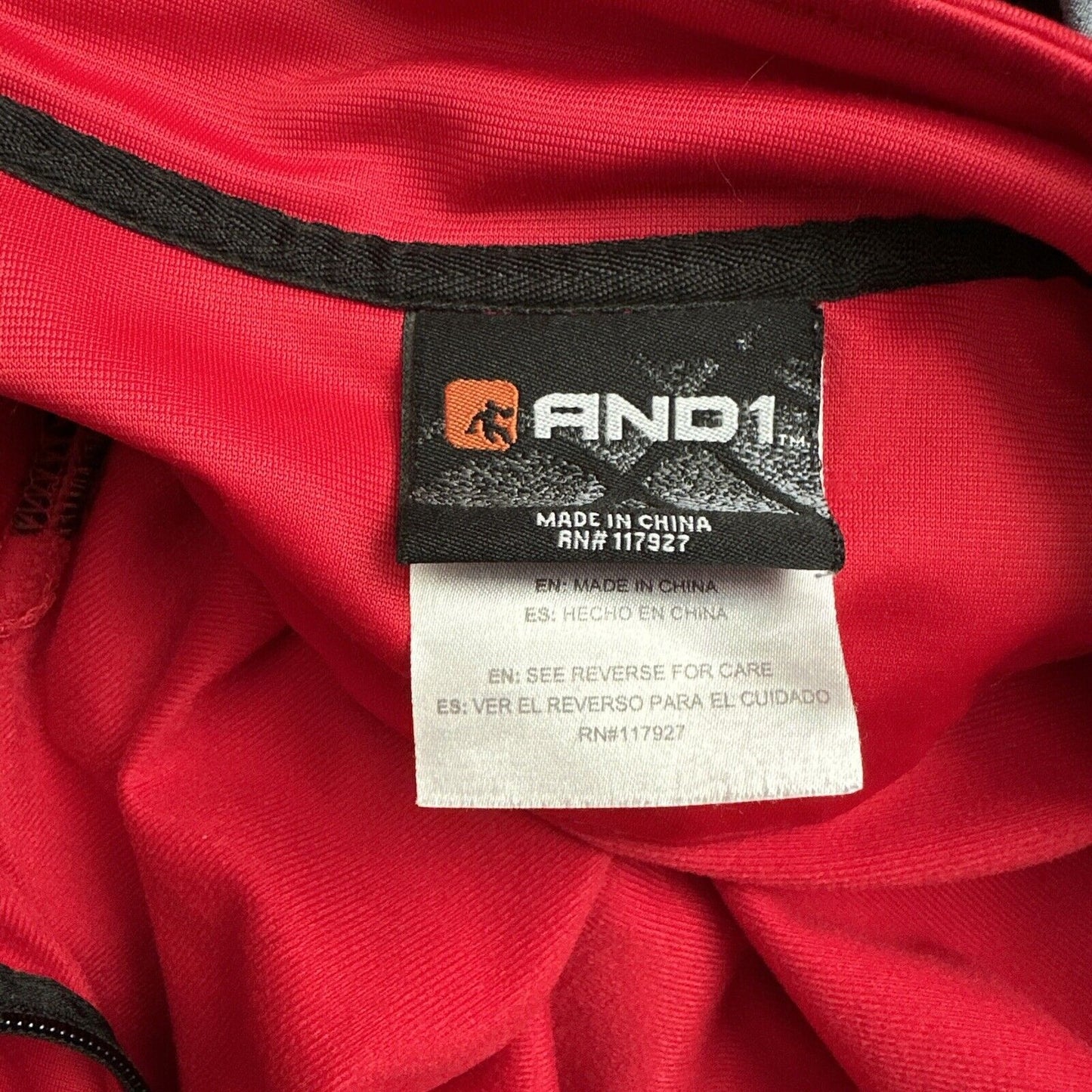 Men’s Red Full Zip AND1 Large Jacket