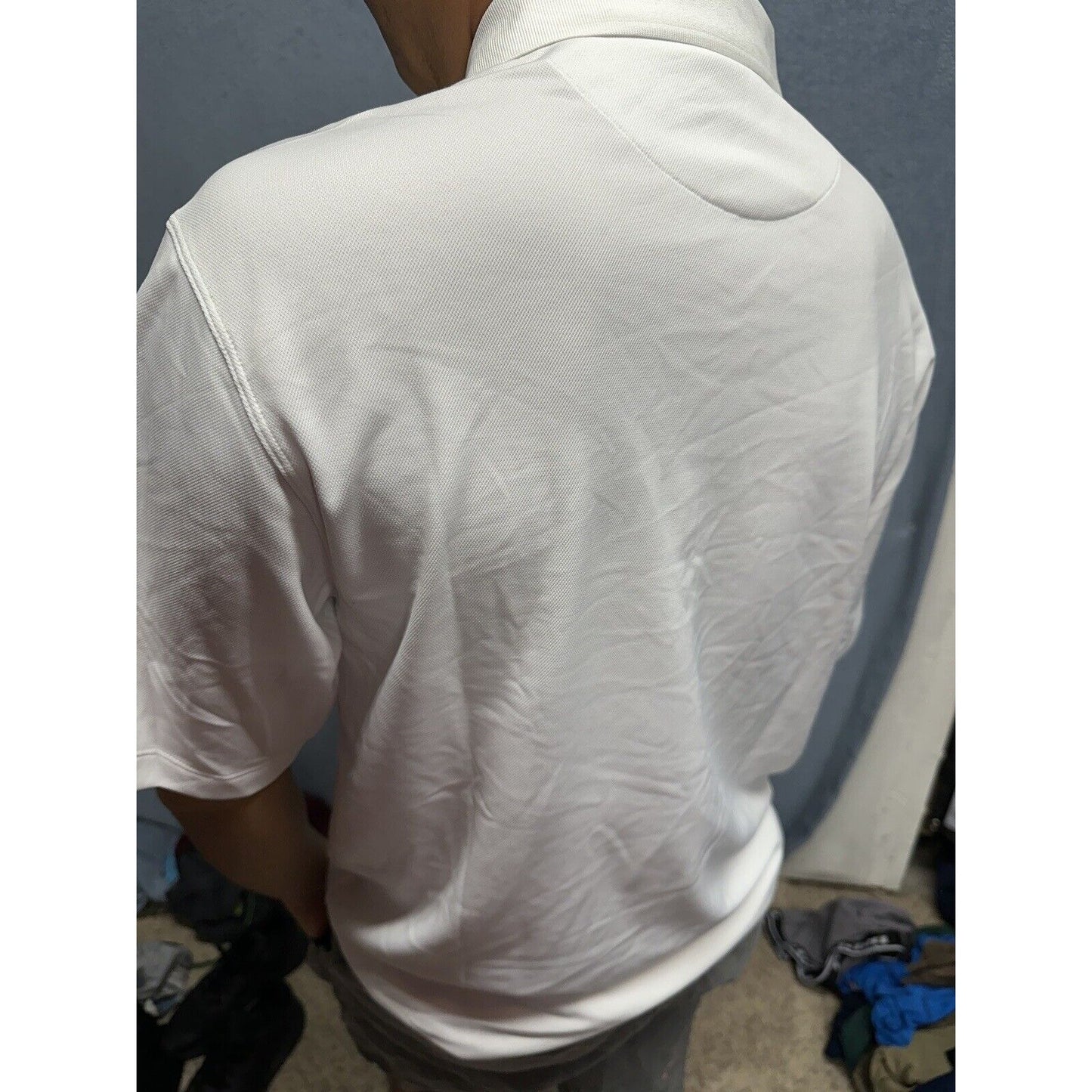 Men’s Nike Golf White Polo Air Force Basketball Shirt Medium