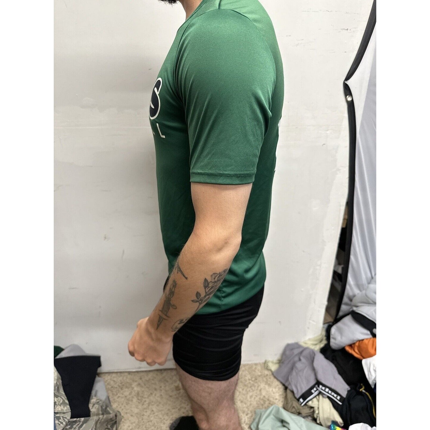 Men’s Small Green A4 Hawks Baseball Shirt Jersey