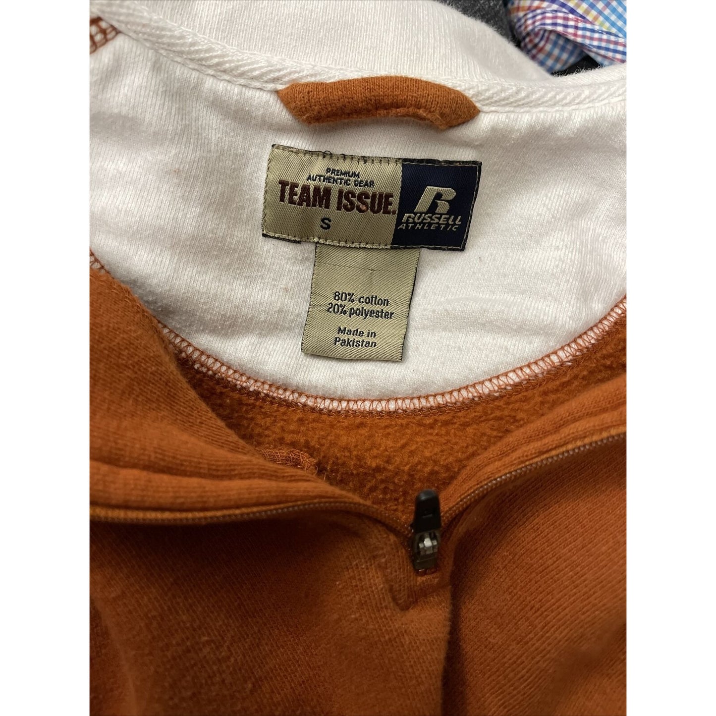 Russell Athletic Team Issue Small 1/4 Zip Harmony Longhorns
