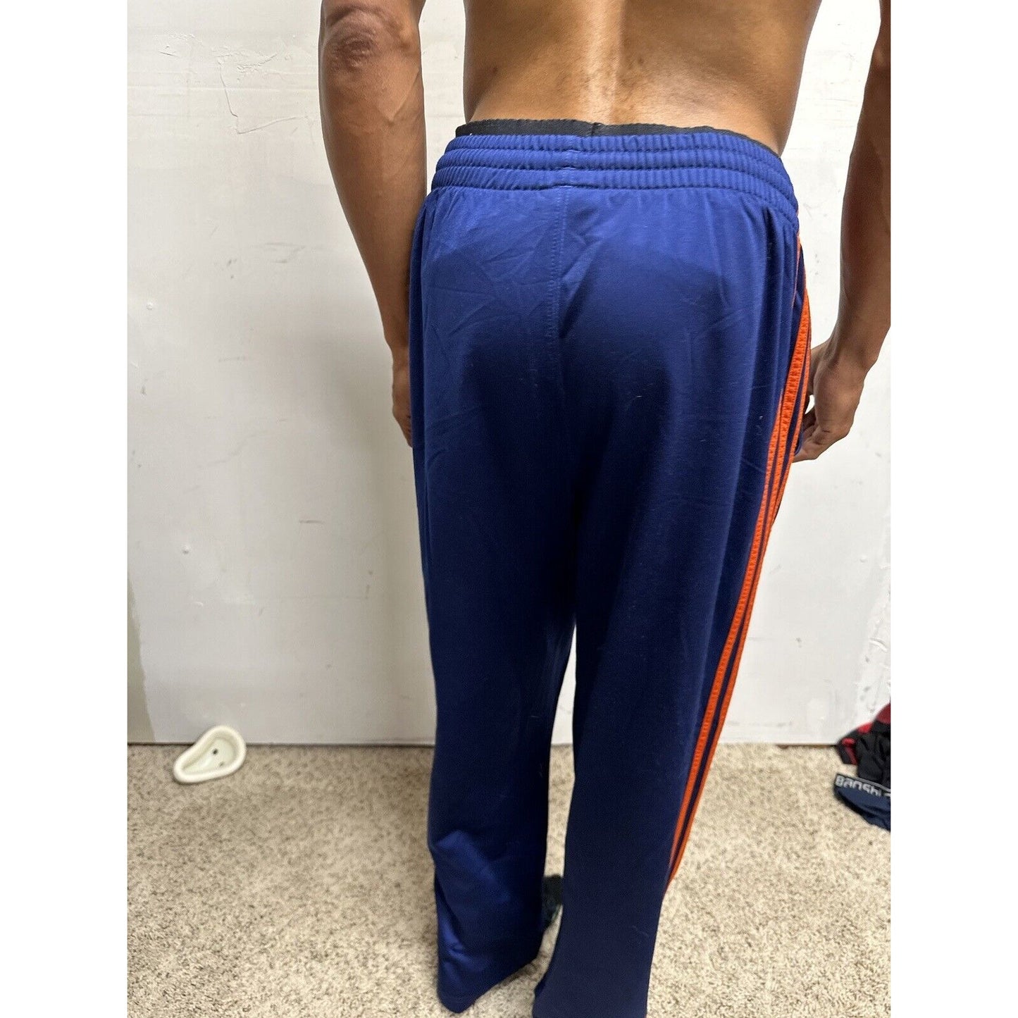 Men’s Blue Large Adidas With Pockets Athletic Pants