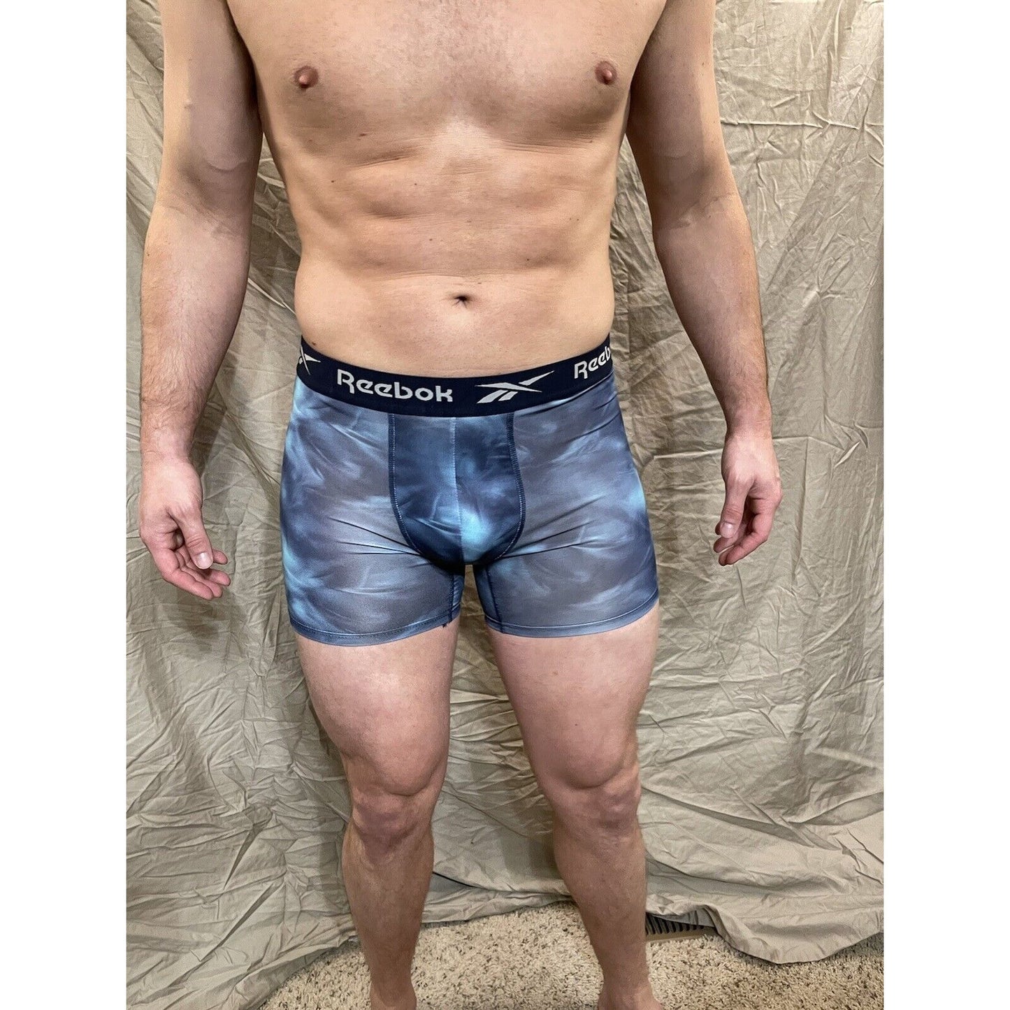 men's reebok small multicolor compression shorts