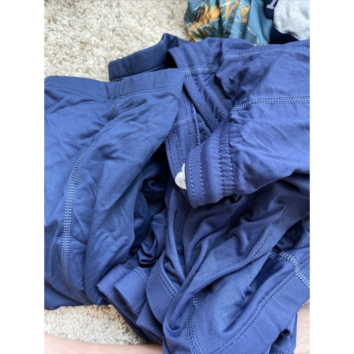 Men's brooks nylon spandex Navy Blue XS extra small compression shorts