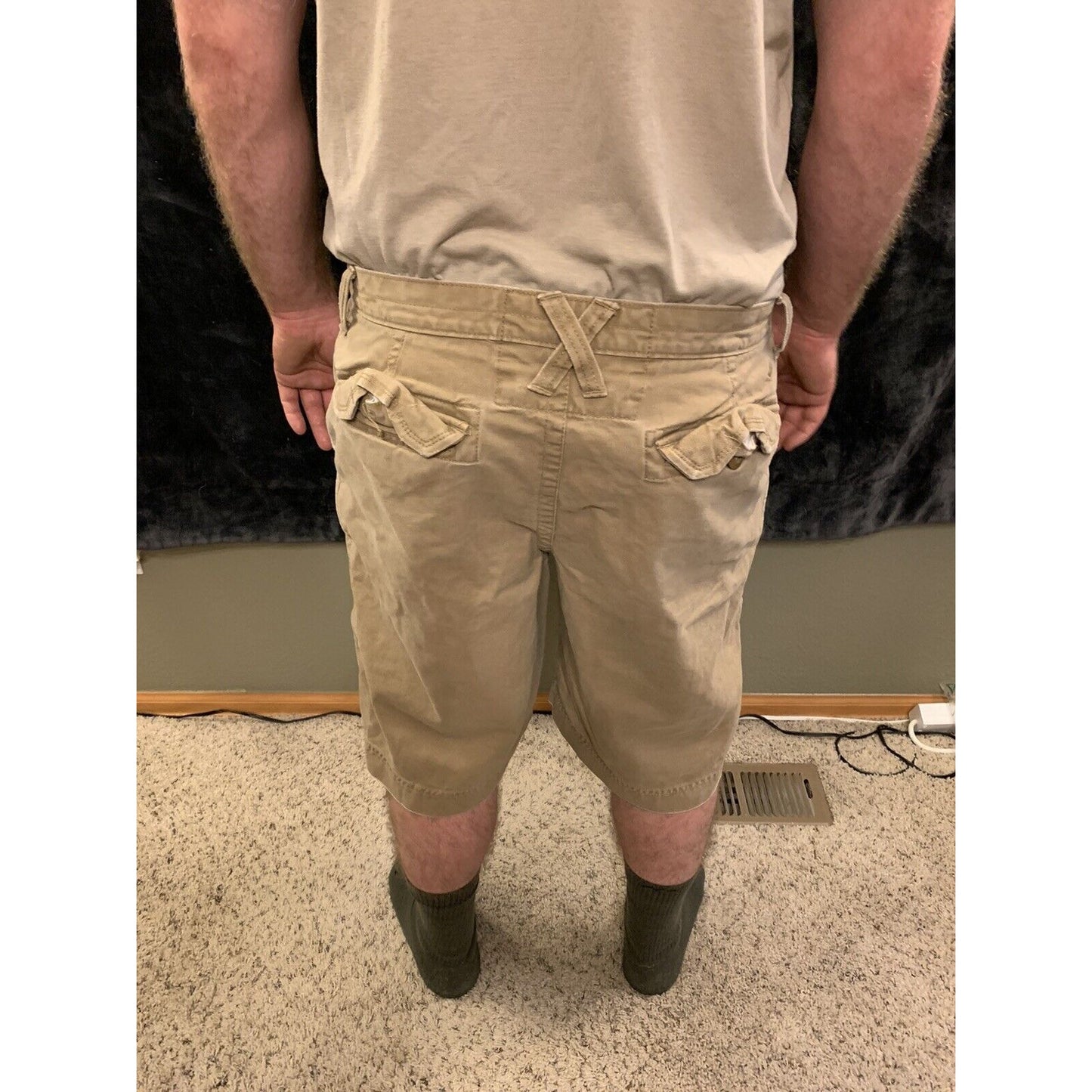 Urban Pipeline UP Shorts Mens 34 Cotton Casual Khaki / TAN RN 73277