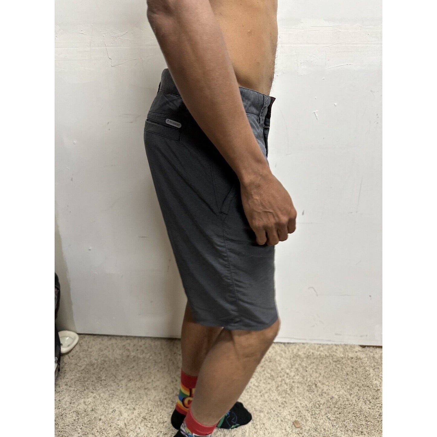 Men’s Next Level Series Tony Hawk Gray Black Size 30 Shorts
