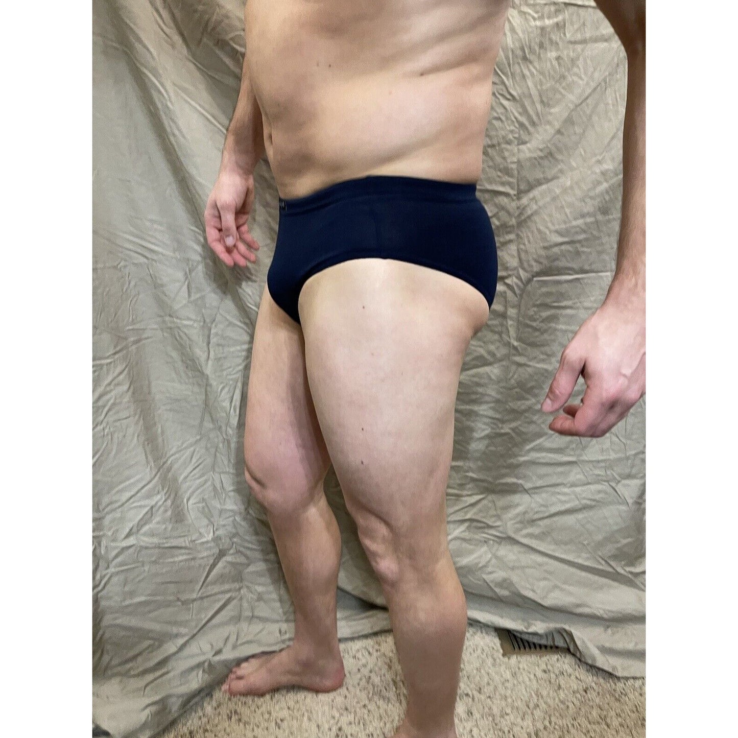 Men's papi small dark blue athletic cut briefs