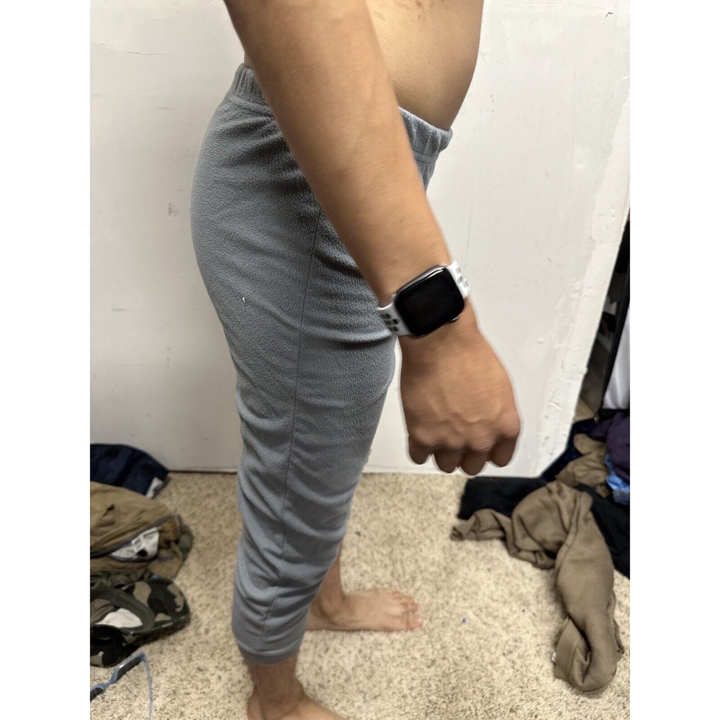 Boy’s 10-12 Fortnite Gray Sweat Pants Pajama Bottoms No Pockets