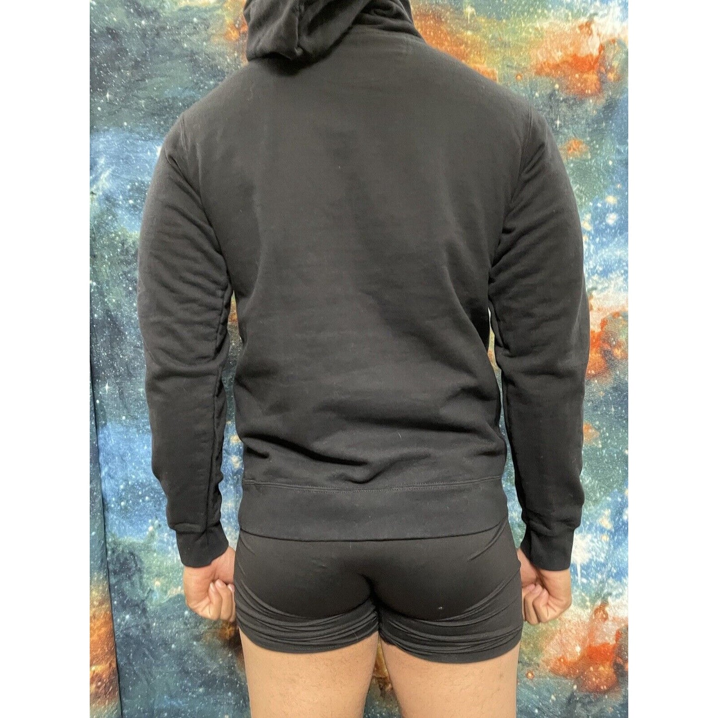 Men’s Medium Black Stop Asian Hate Hoodie Port & Company