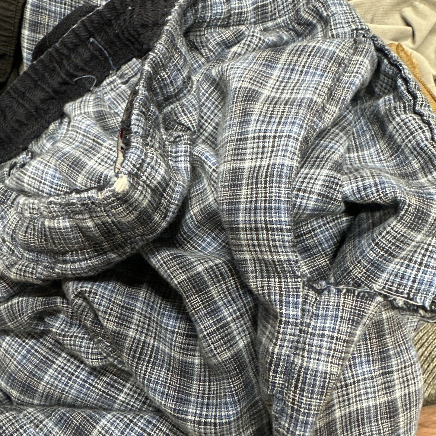 Men’s Blue Plaid Hathaway Sport Small Lounge Pants Pajamas