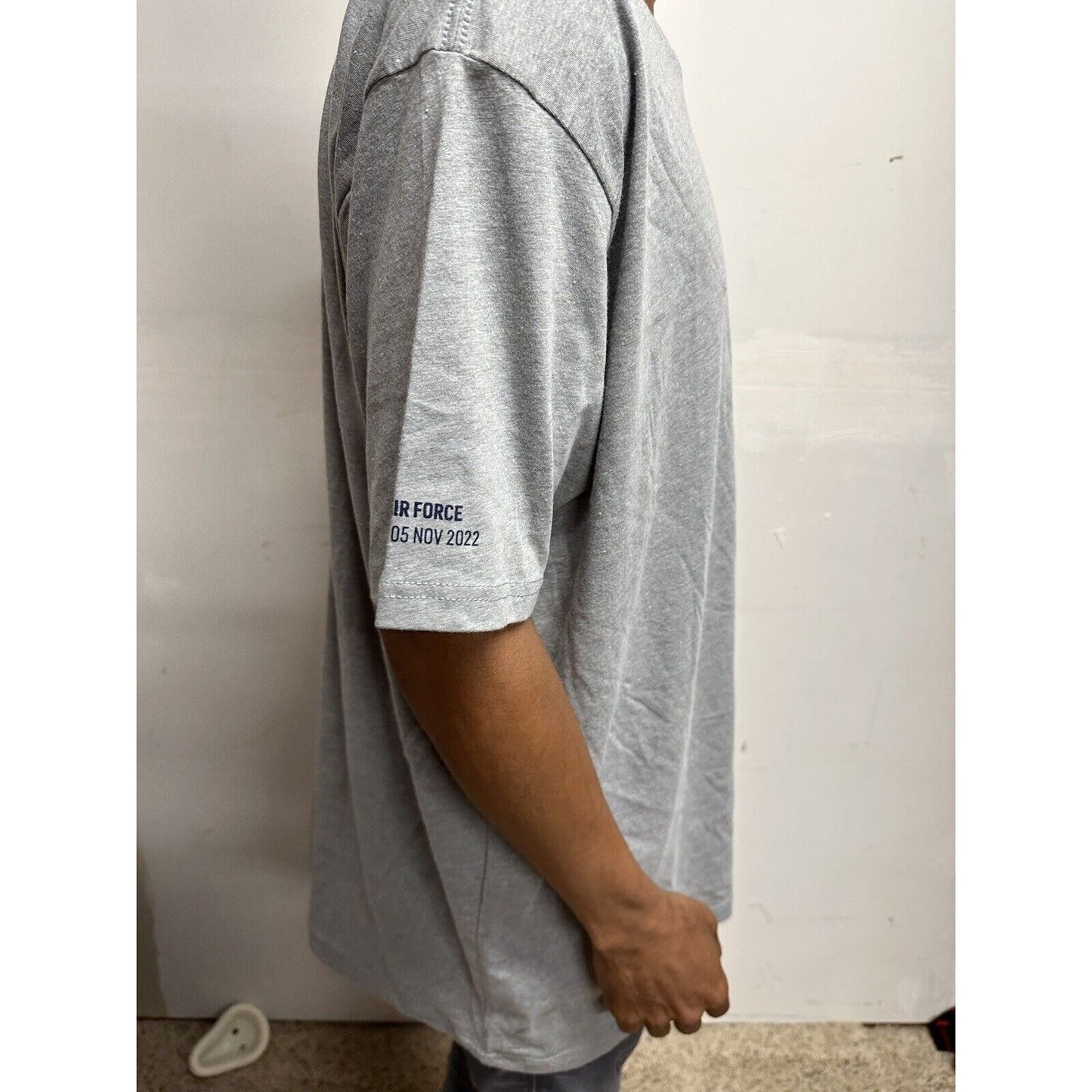 Men’s Gray Next Level XXL Charlie Mike Air Force Tshirt