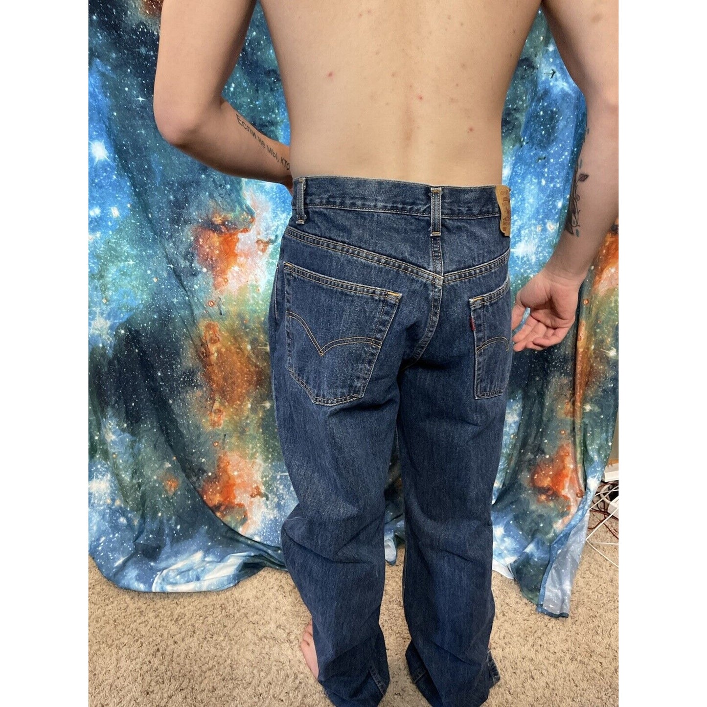 Men's Levis 550 38 x 34 blue jeans