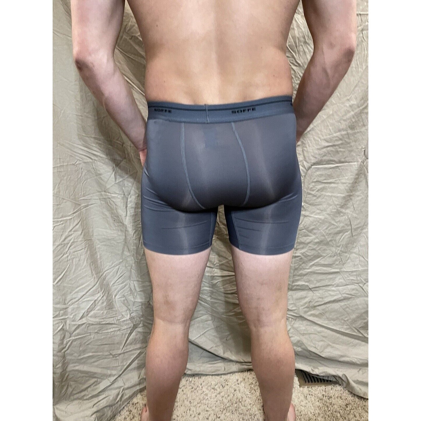 Men's Soffe base layer gunmetal compression shorts XL New And Never Worn