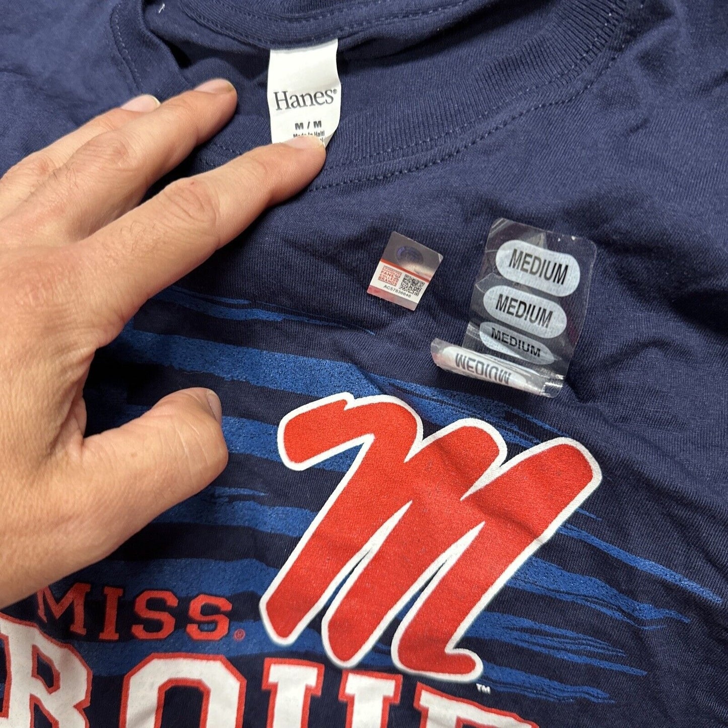 Men’s Ole Miss Proud Medium Dark Blue Tshirt