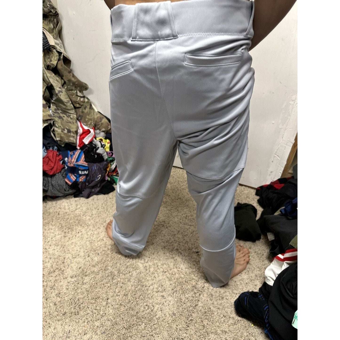 Men’s Gray Team Nike Baseball Pants Size Large