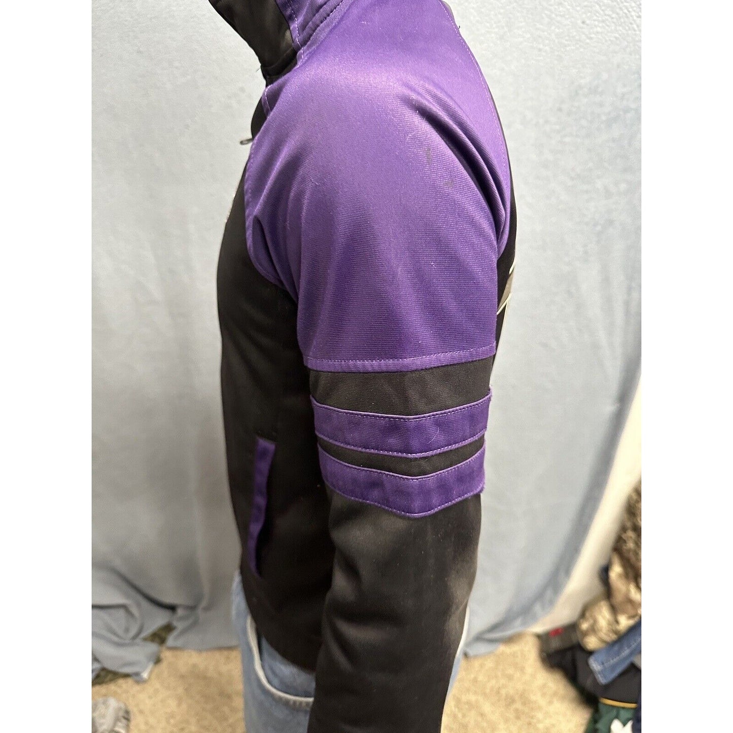 Men’s Carl Banks MLB Genuine Merchandise Purple Black Colorado Rockies M Jacket