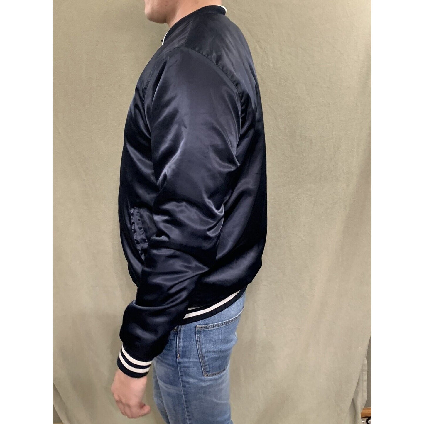 Men’s Carbon Small Black Button Jacket 100% Polyester