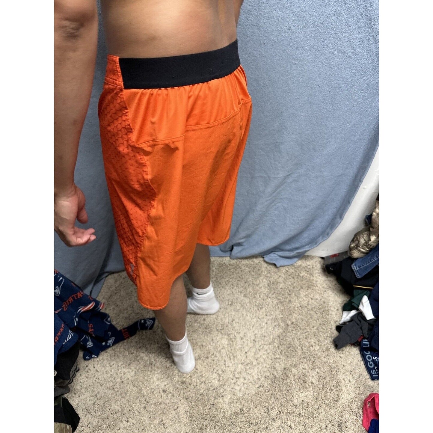 Men’s Orange Reebok Large Movement Zones Trunks Board Shorts