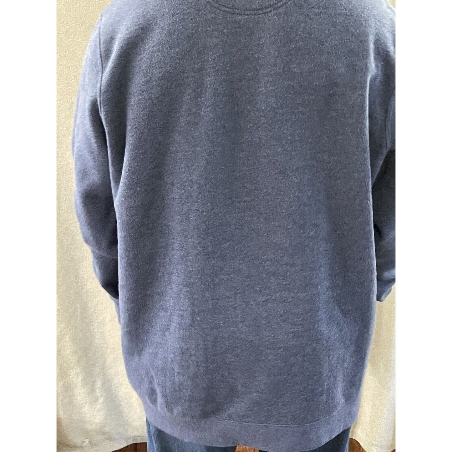 Croft & Barrow Quarter Zip Sweatshirt Men's Size 2XL XXL Slate blue Cotton Blend