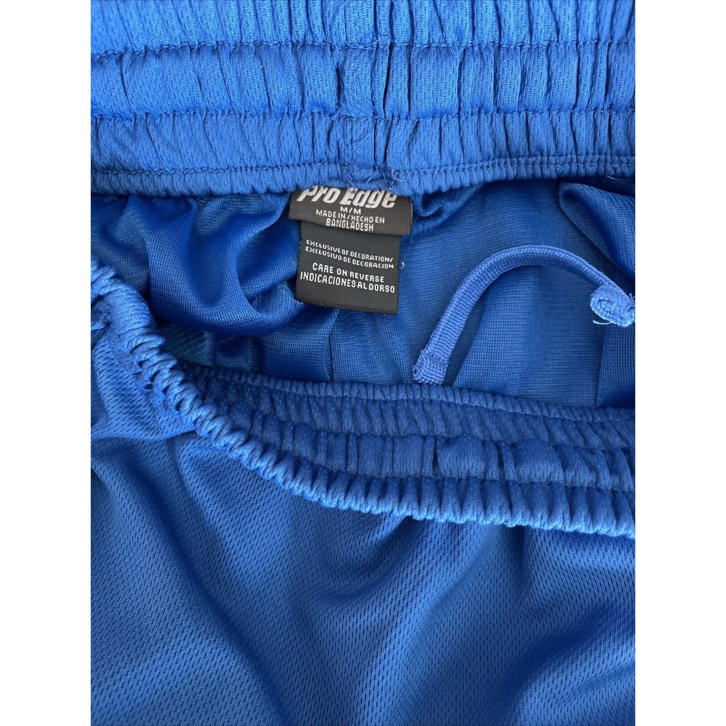 Men's Pro Edge Medium Kansas University Basketball Shorts Blue