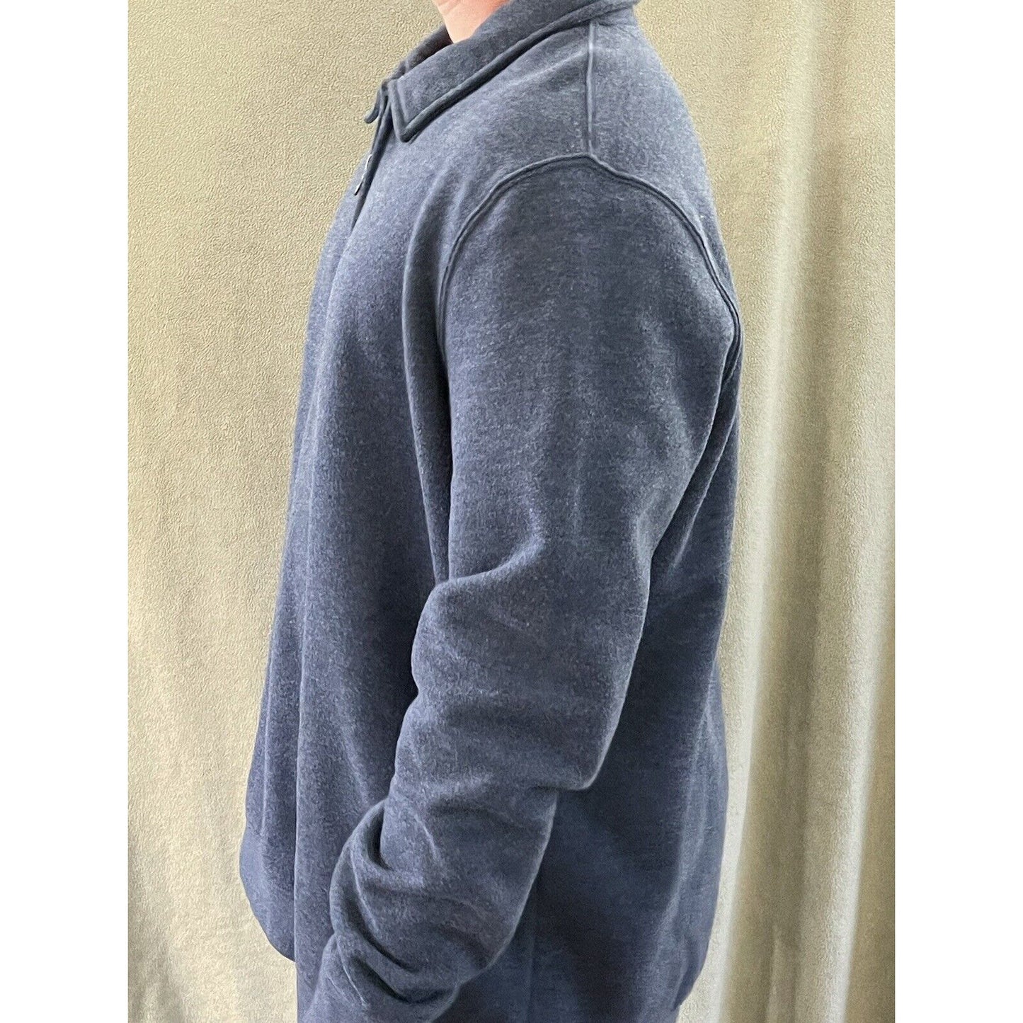 Croft & Barrow Quarter Zip Sweatshirt Men's Size 2XL XXL Slate blue Cotton Blend