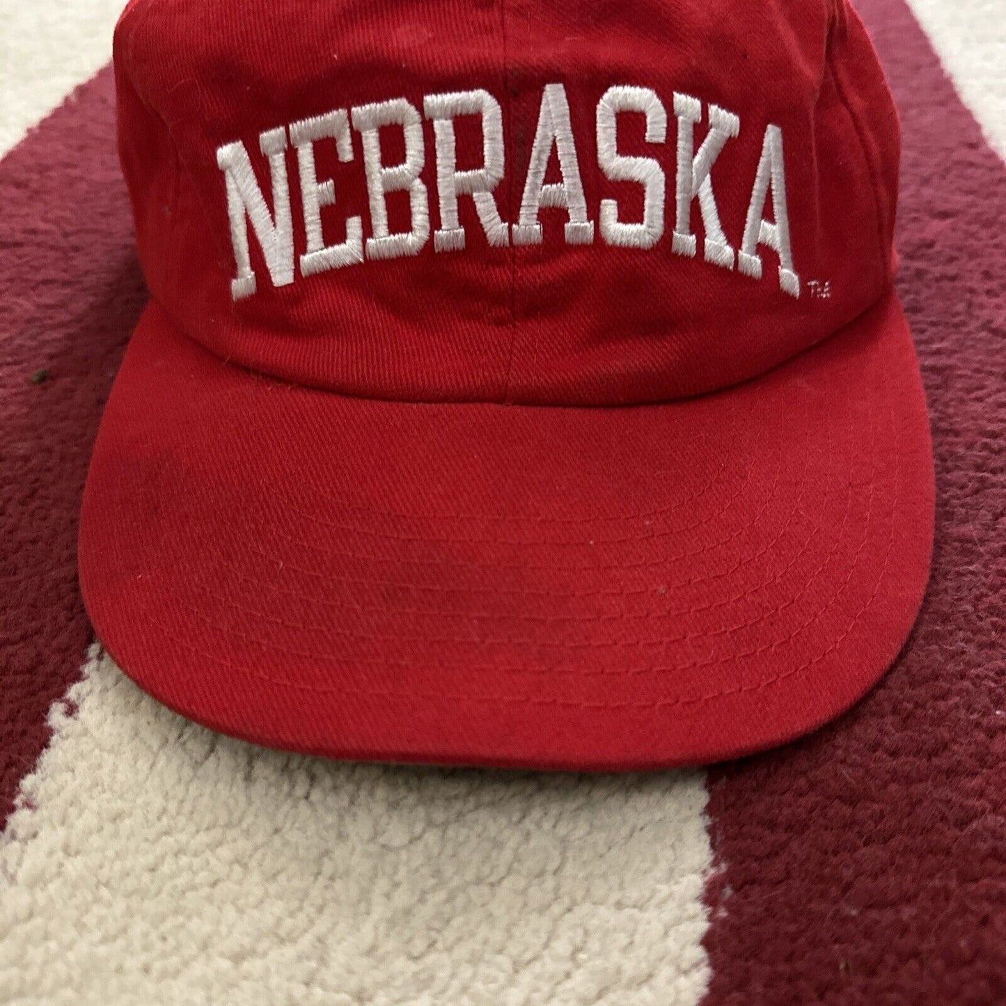 Red Nebraska Champion Baseball Cap Hat