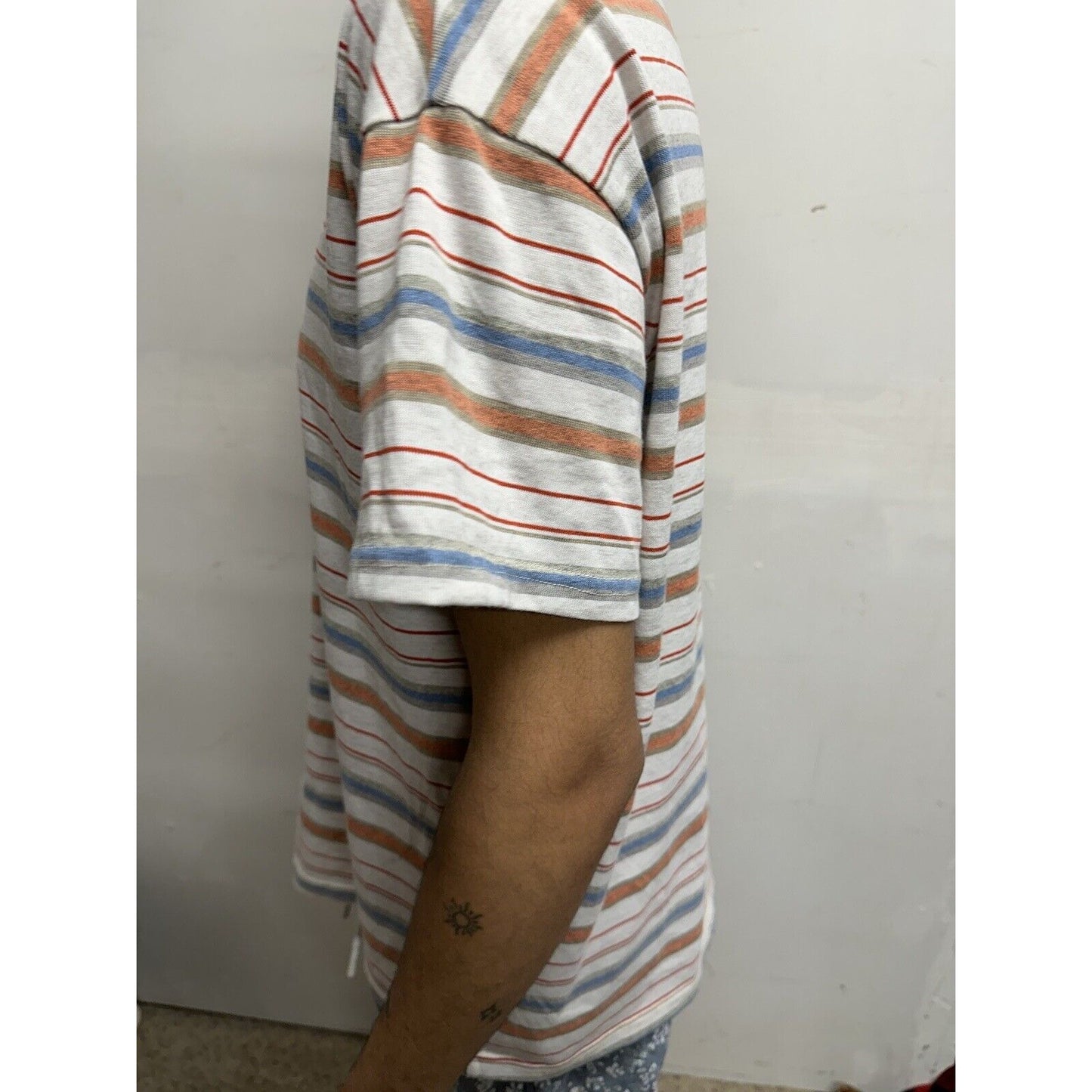 Men’s Dazy Striped Large Tshirt Multicolor