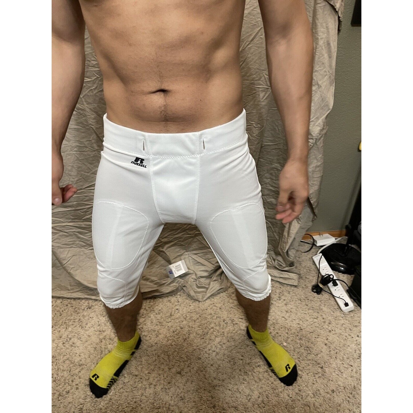 Boy's Youth XXL Russell Athletic White Football pants