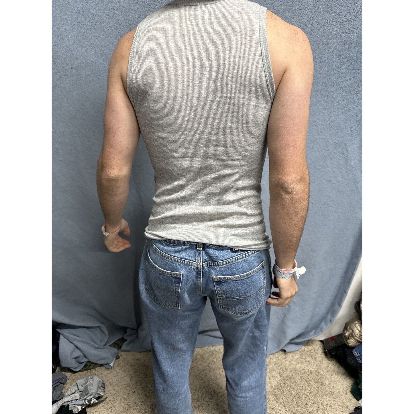 Men’s Gray Spyder Medium Gray Muscle Shirt Tank