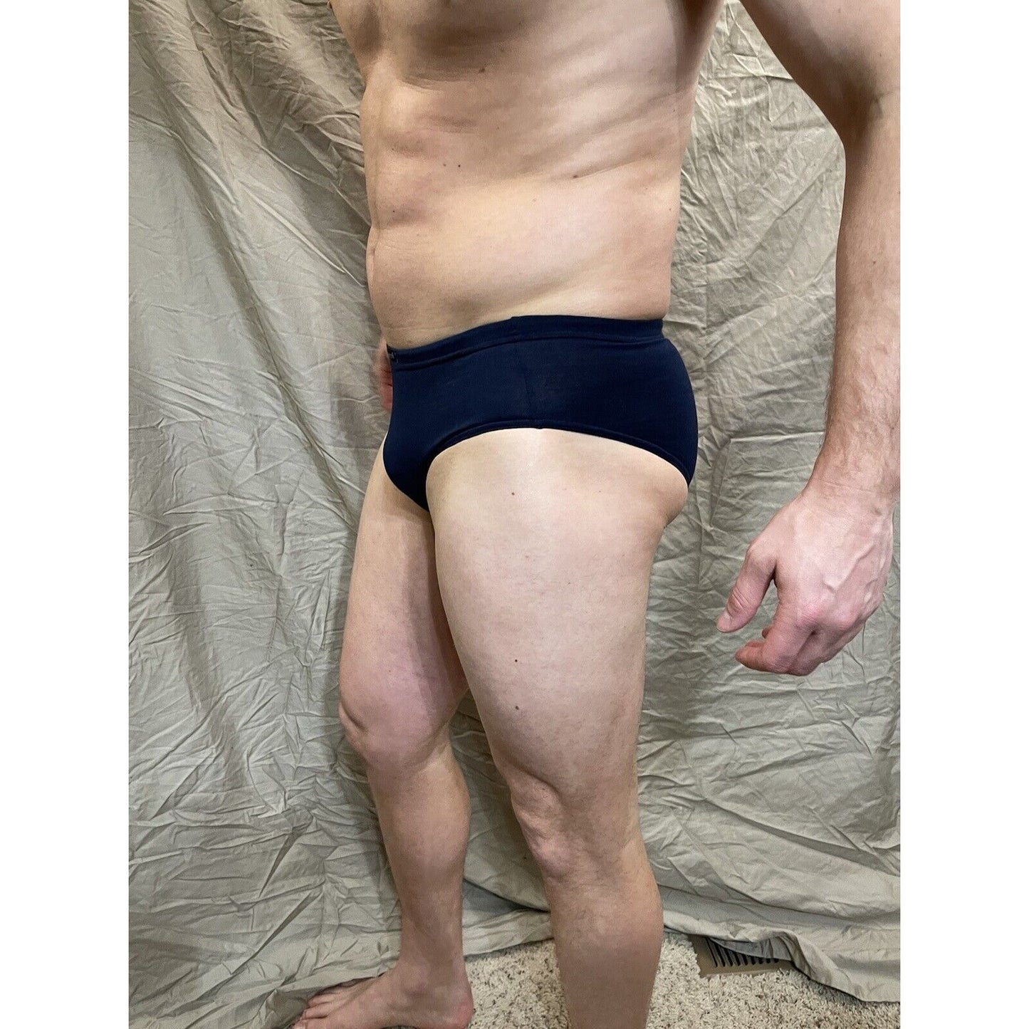 Men's papi small dark blue athletic cut briefs