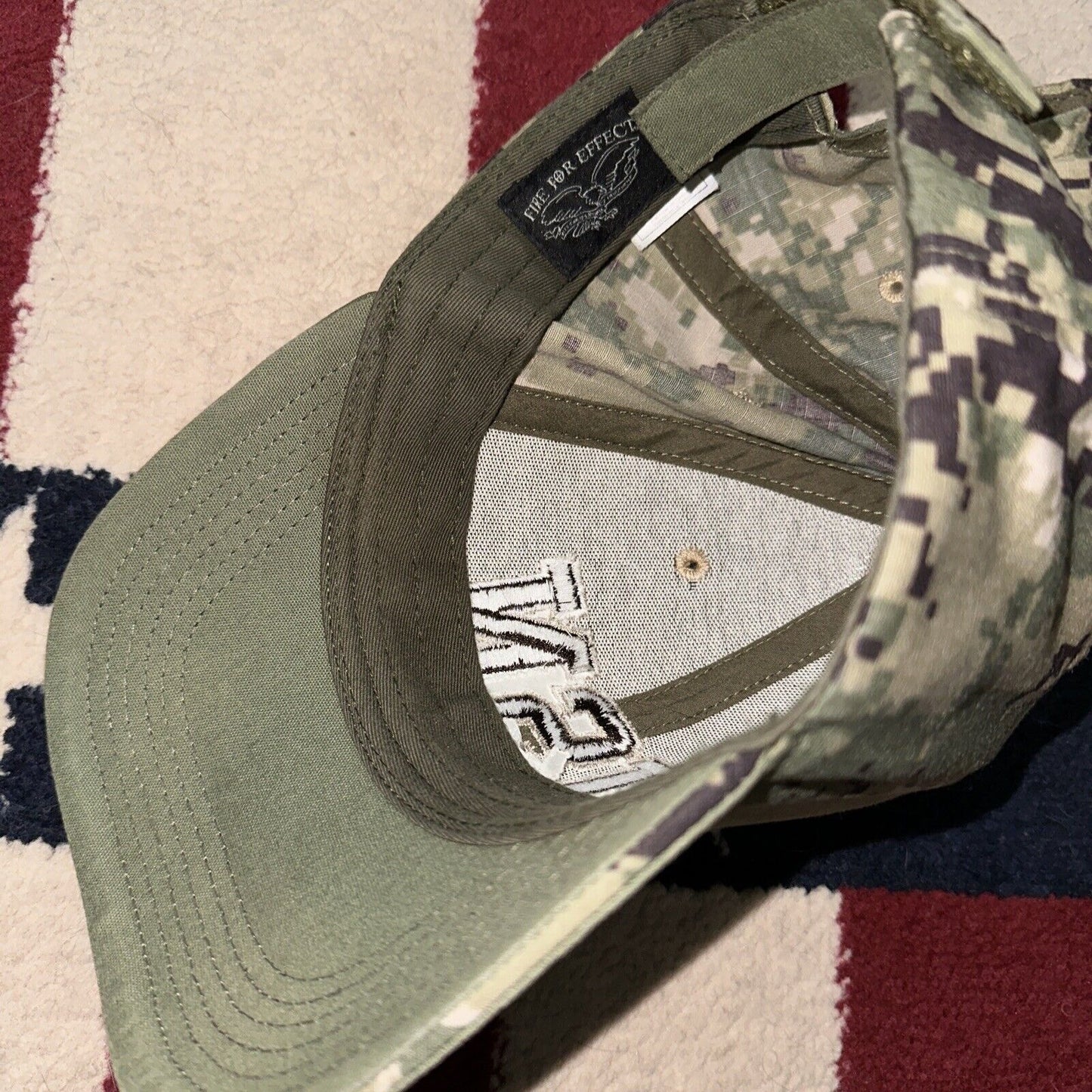 Men’s US Navy Camo Hat Cap Ballcap Adjustable Fire For Effect