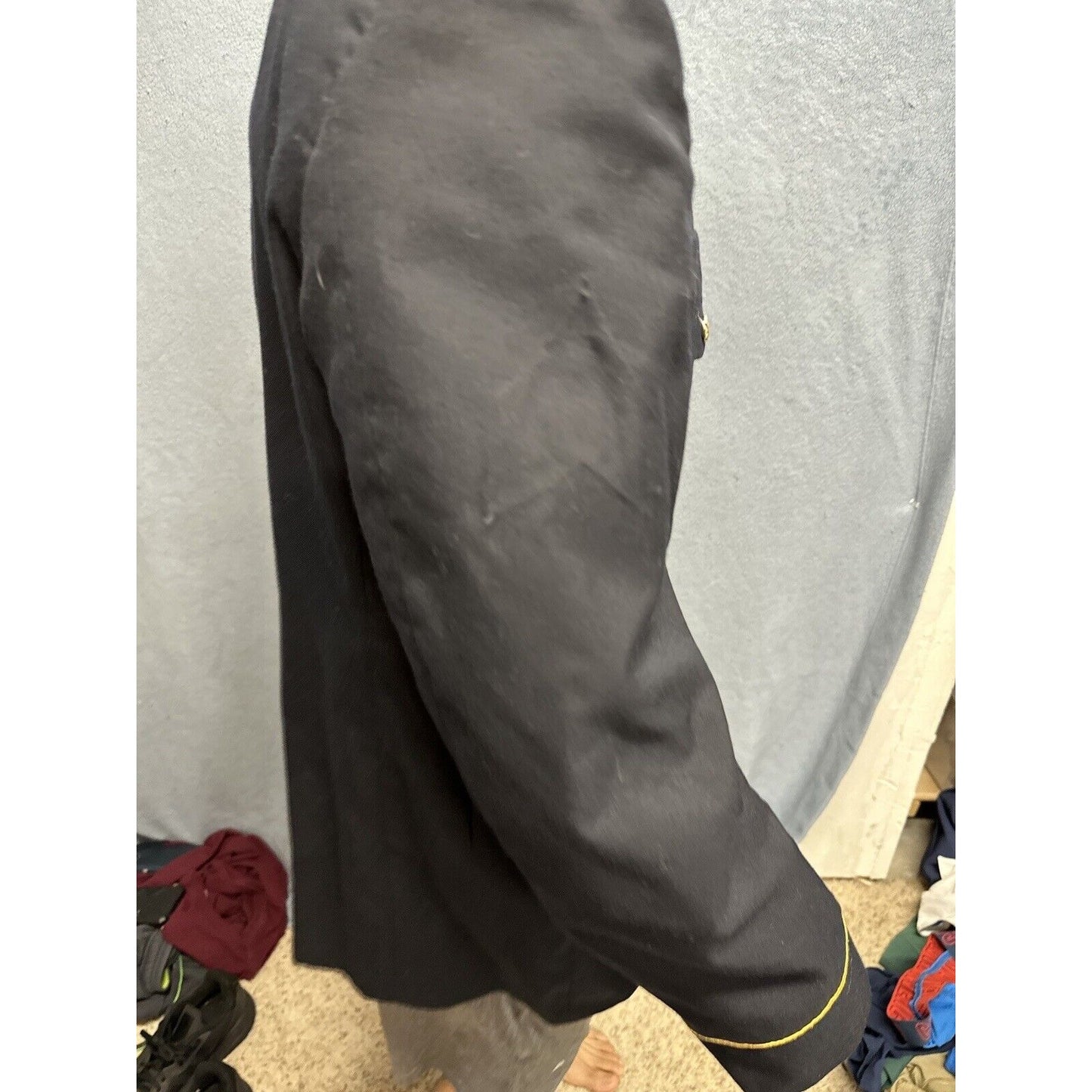 Men’s Army Coat Army Blue 450 Poly Wool 38L C Uniform Coat Top
