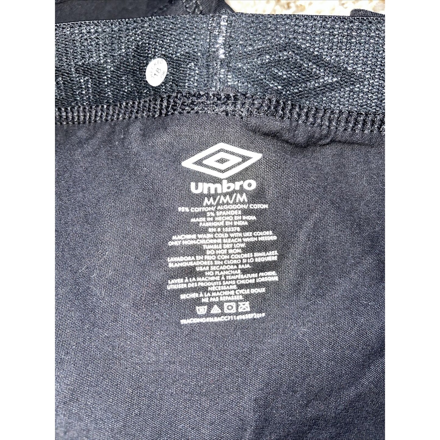 men's medium black umbro boxer briefs