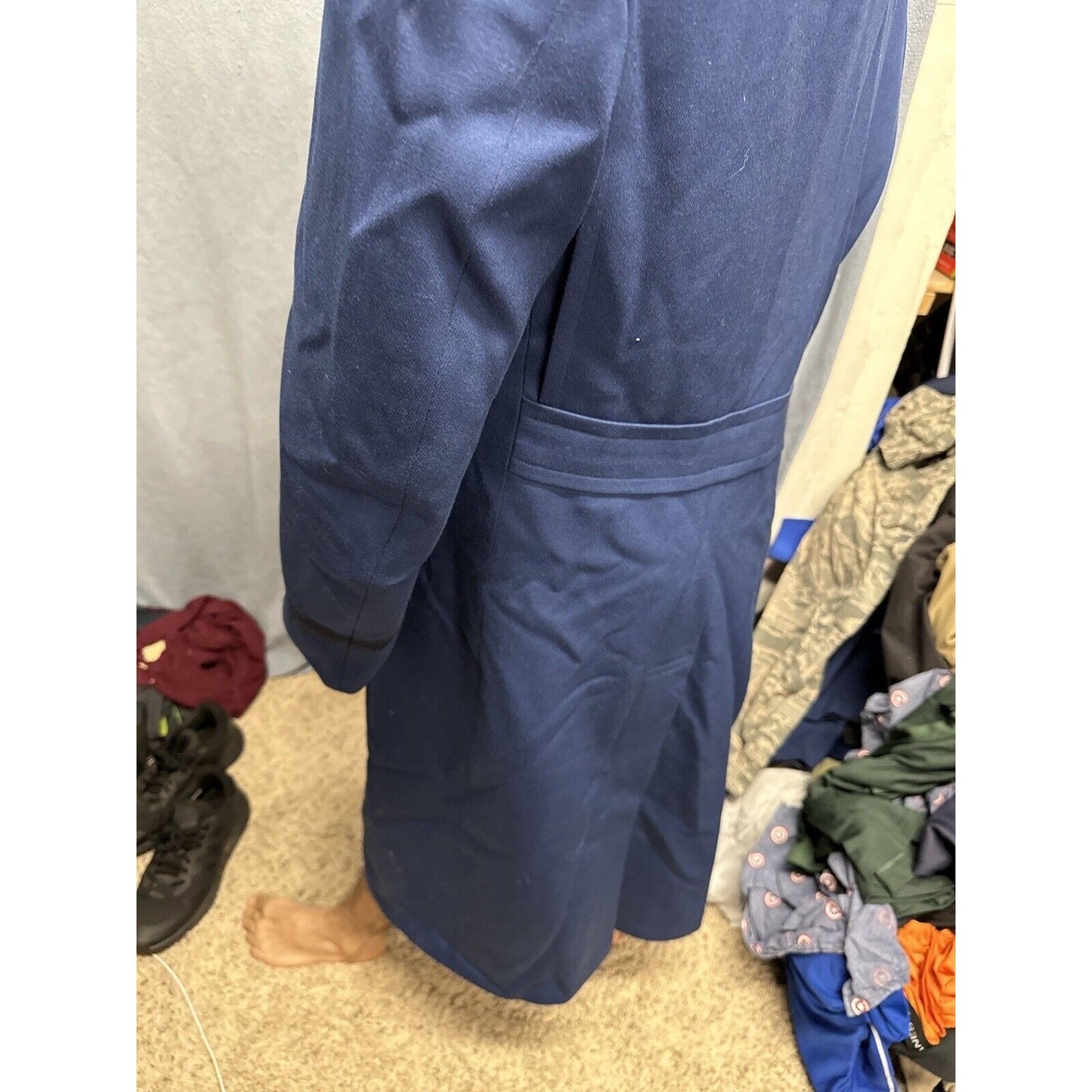 Men’s Blue Cadet Overcoat USAF Air Force Academy 44R Dress Uniform