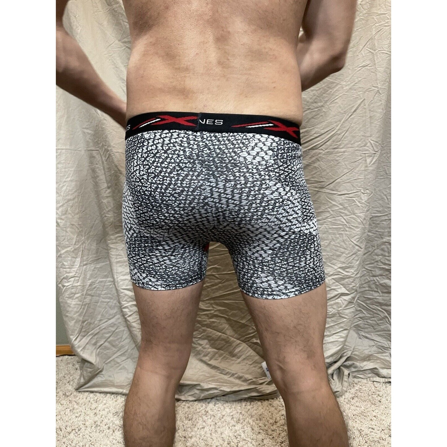 Boy's Large Hanes boxer briefs x temp black white New And Unworn