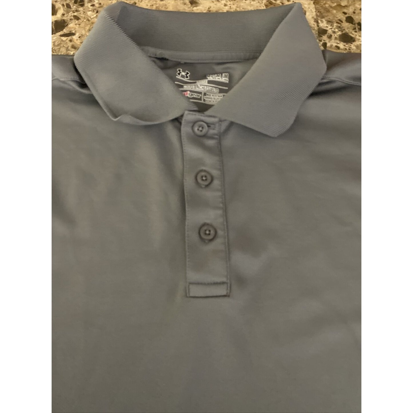 Under Armour HeatGear Men’s Medium Gray Loose Fit Polyester Golf Polo Shirt