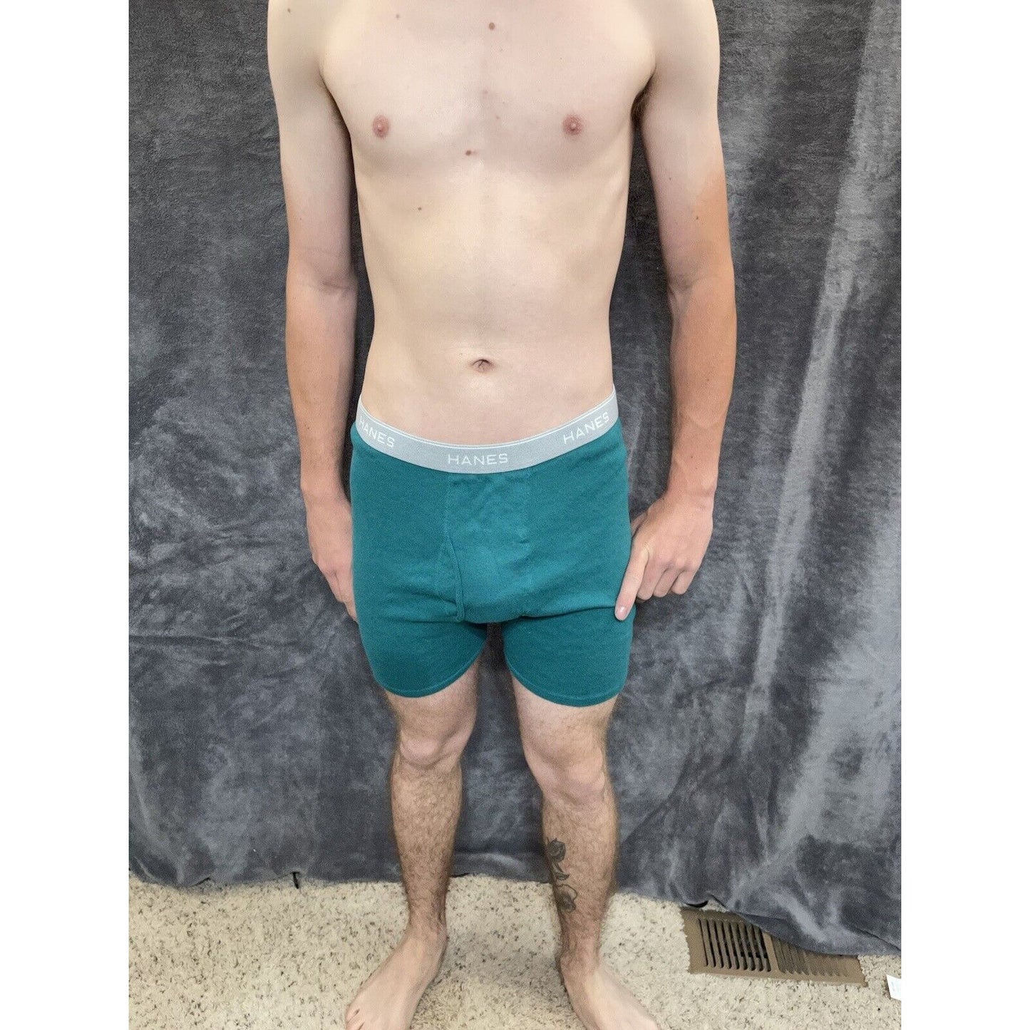 men's green hanes XL boxer brief comfort flex
