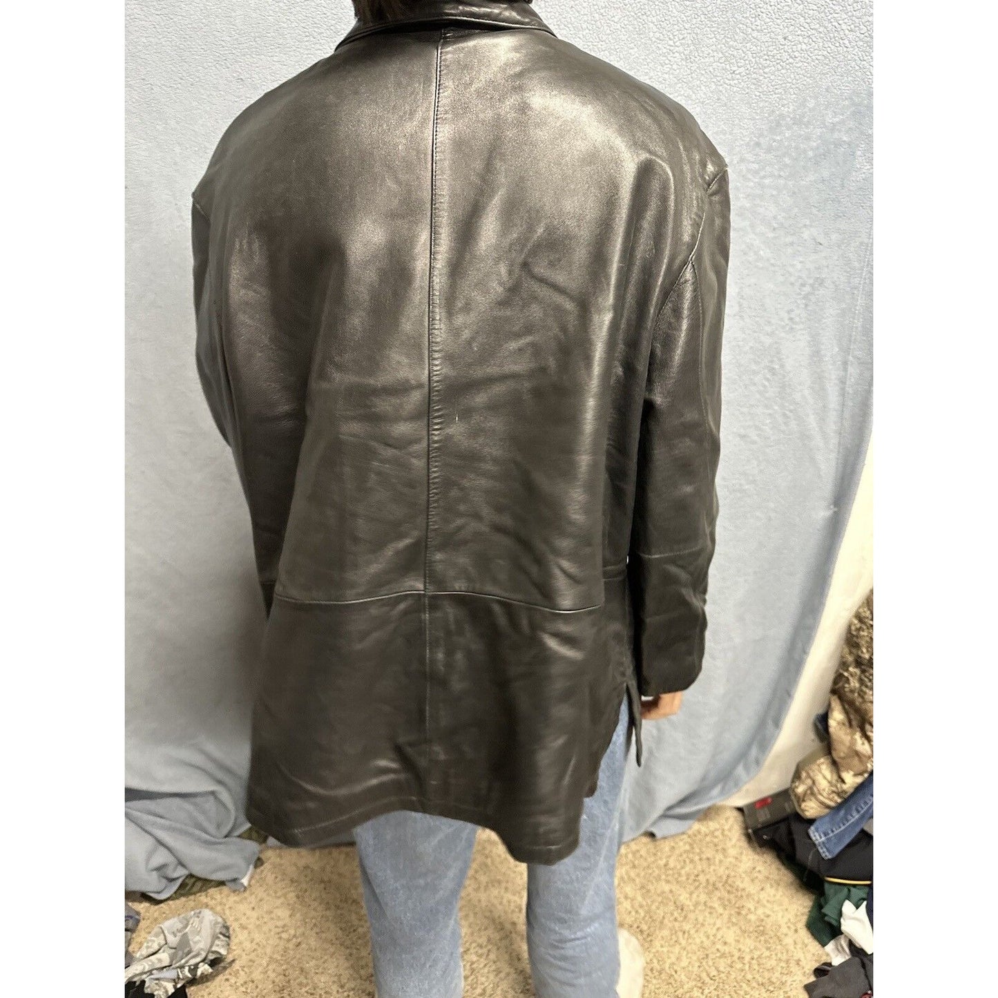 Men’s Tibor Leathers XL Leather Jacket Black Jacket Only