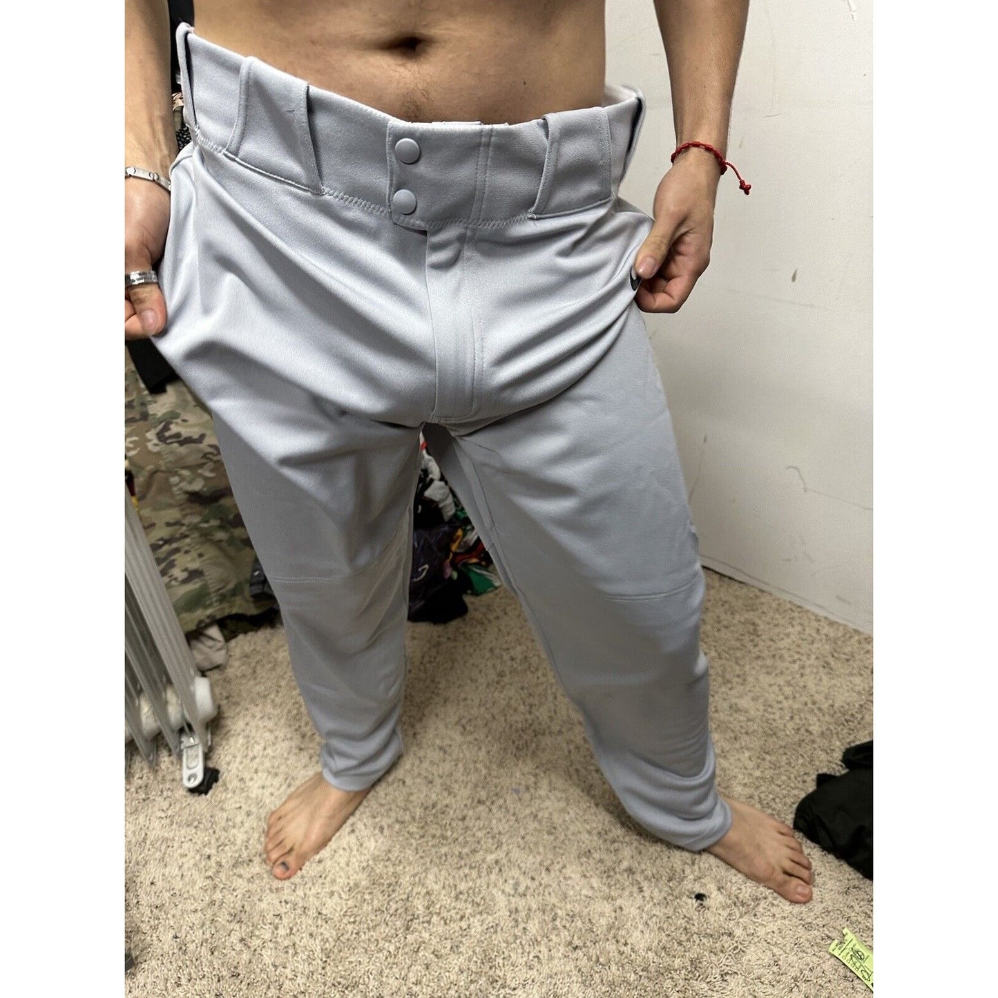 Men’s Gray Team Nike Baseball Pants Size Large