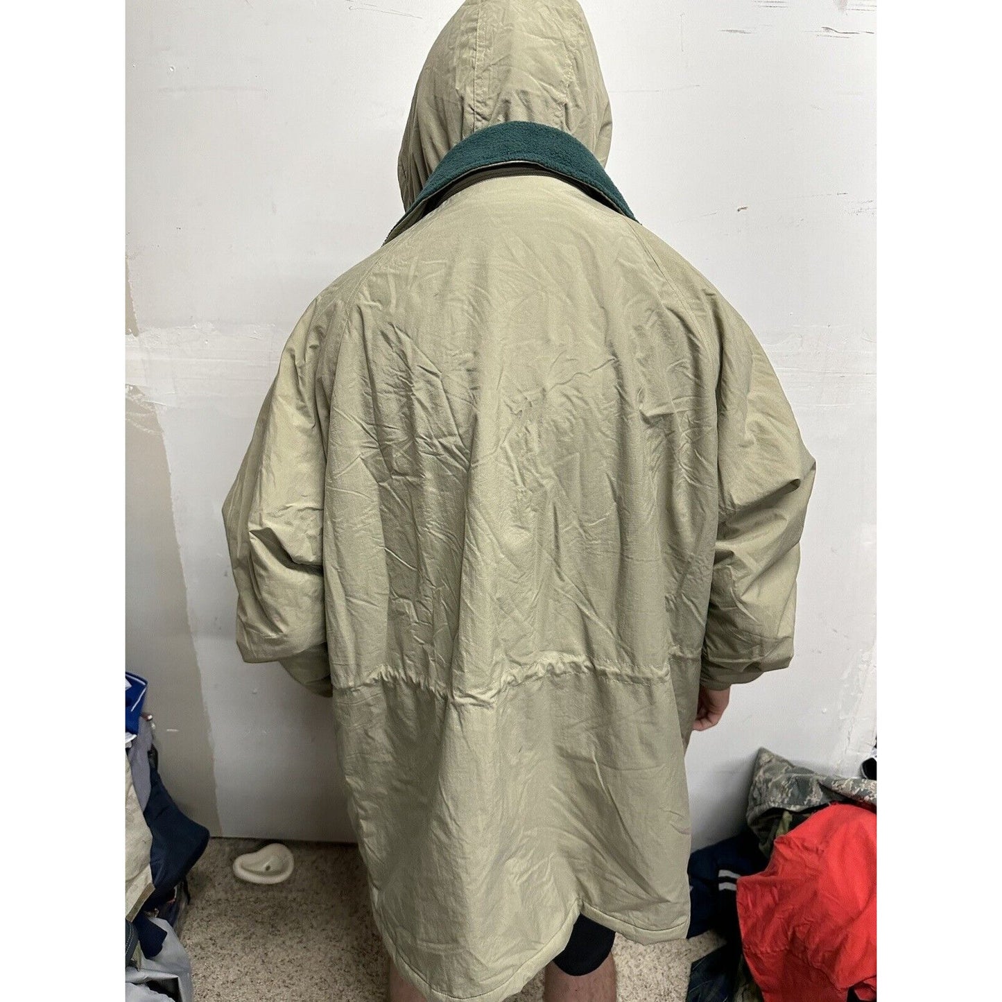 Men’s XL Tri-mountain Beige Jacket With Detachable Hoodie