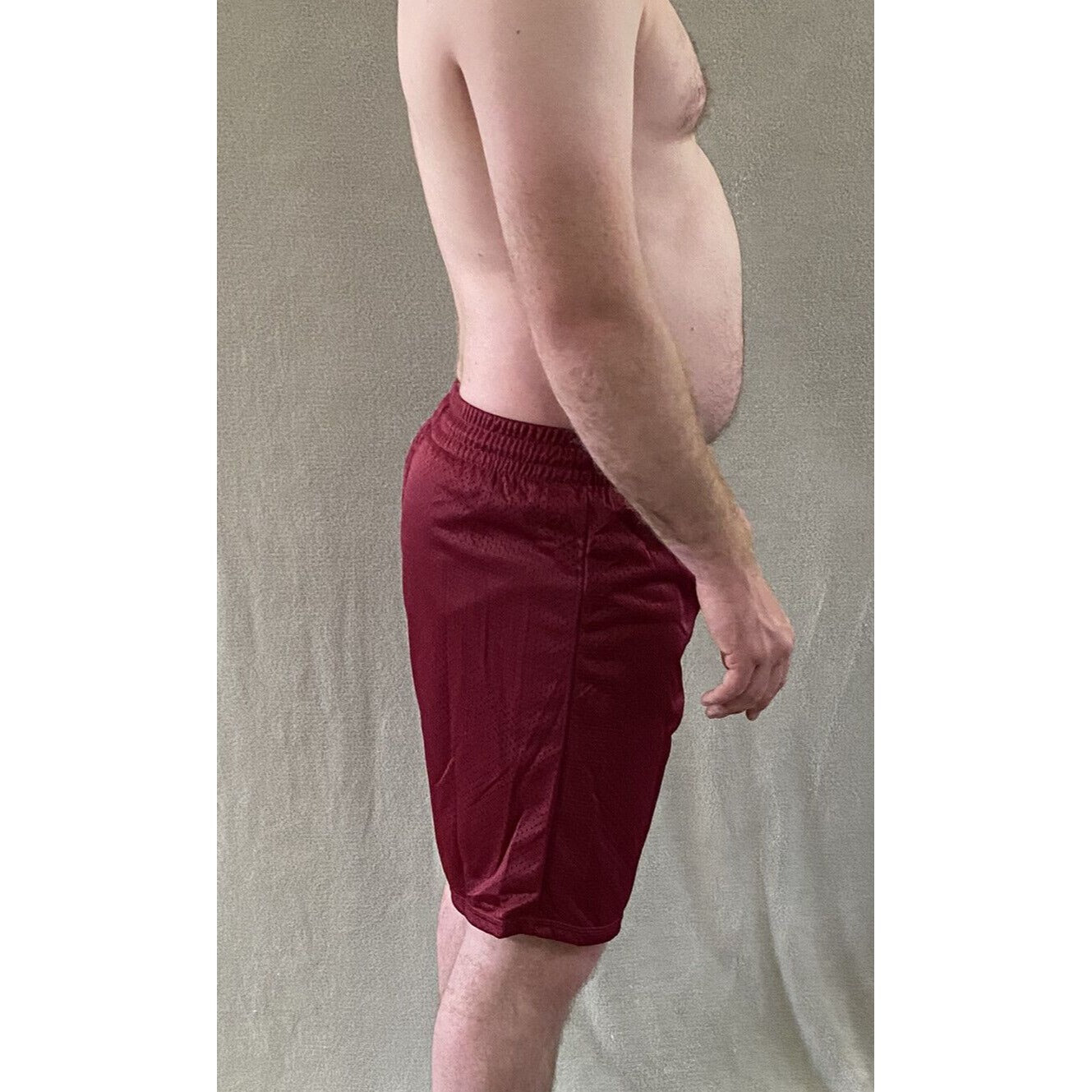 Soffe Intensity Athletic IA Men’s Medium Maroon Basketball Training Mesh Shorts