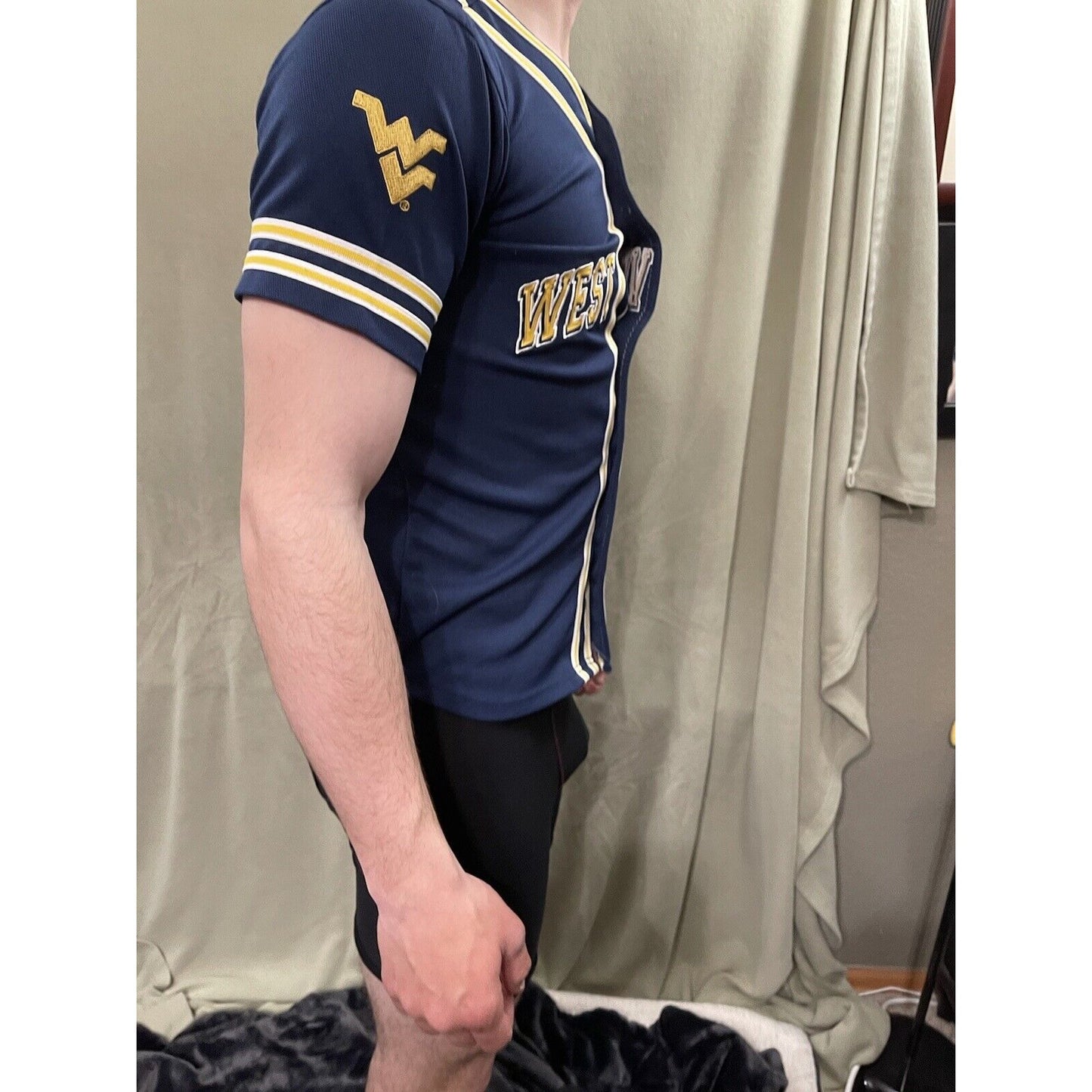 West Virginia WVU Steve & Barry’s Jersey City Wide Youth 18-20 Baseball College