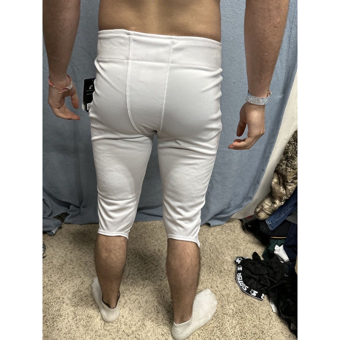 Champro Touchback Non-Integrated (No Pads) Football Pants Adult Medium White
