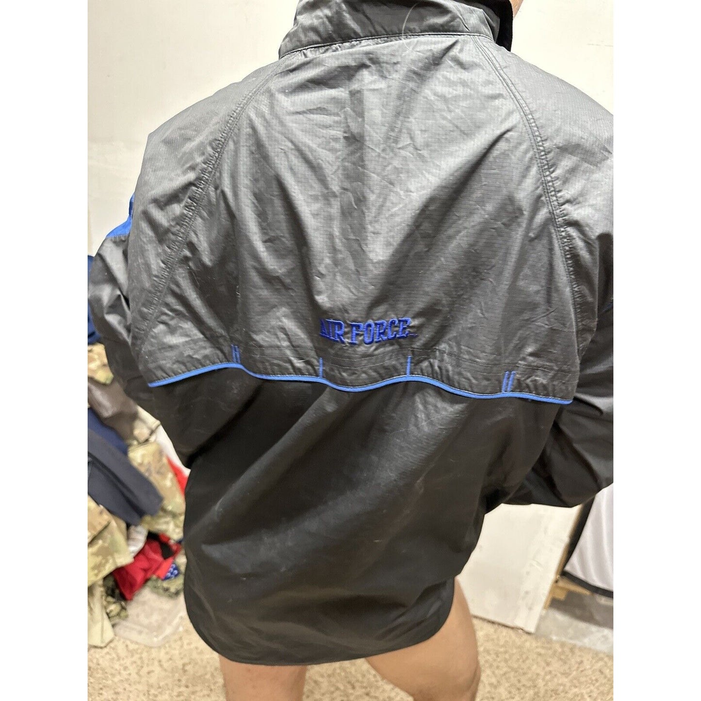 Men’s Nike Storm Fit Medium Blue USAFA Air Force Falcons Rain Jacket