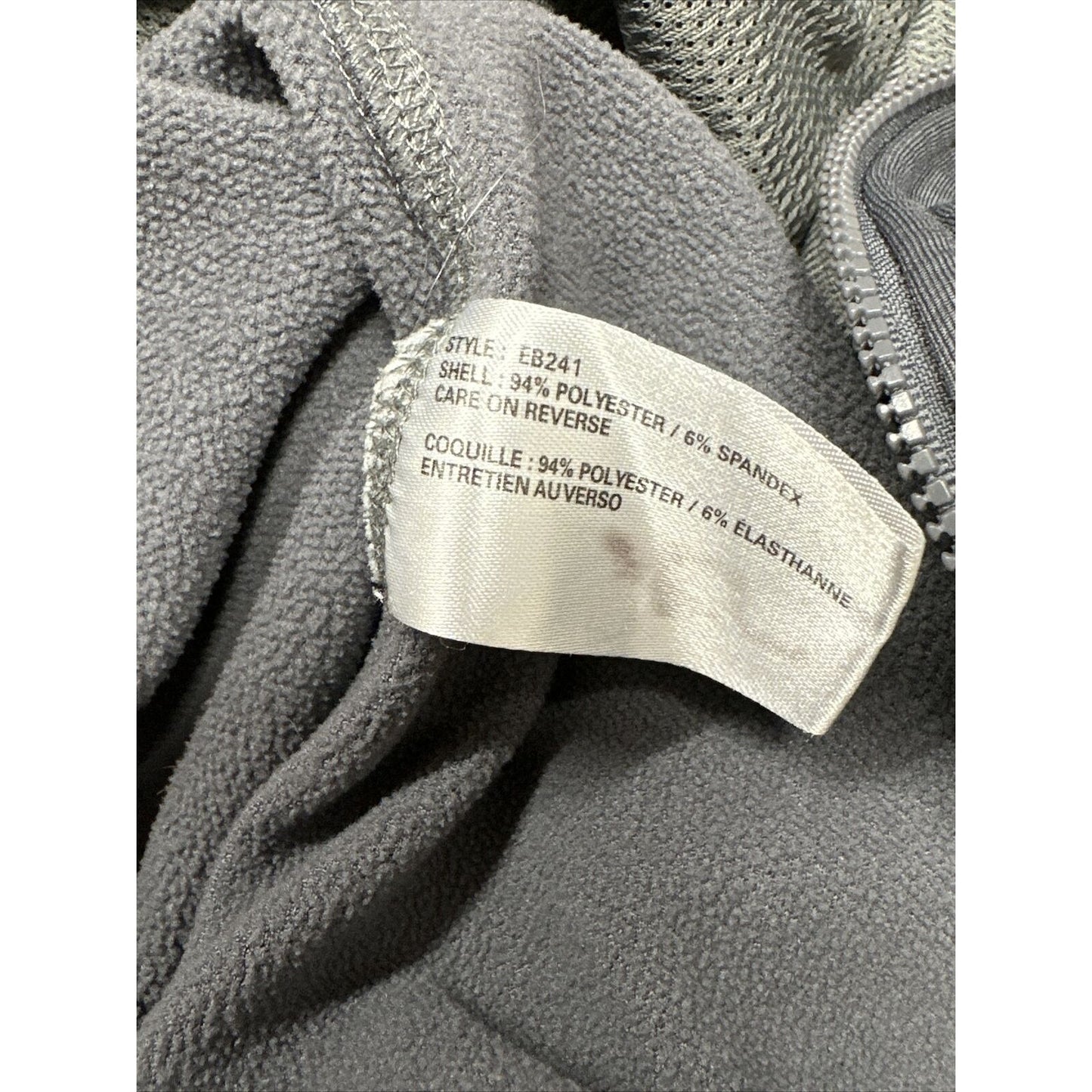 Men’s Gray Eddie Bauer Full Zip Jacket Size Small Dog And Cat Veterinarian